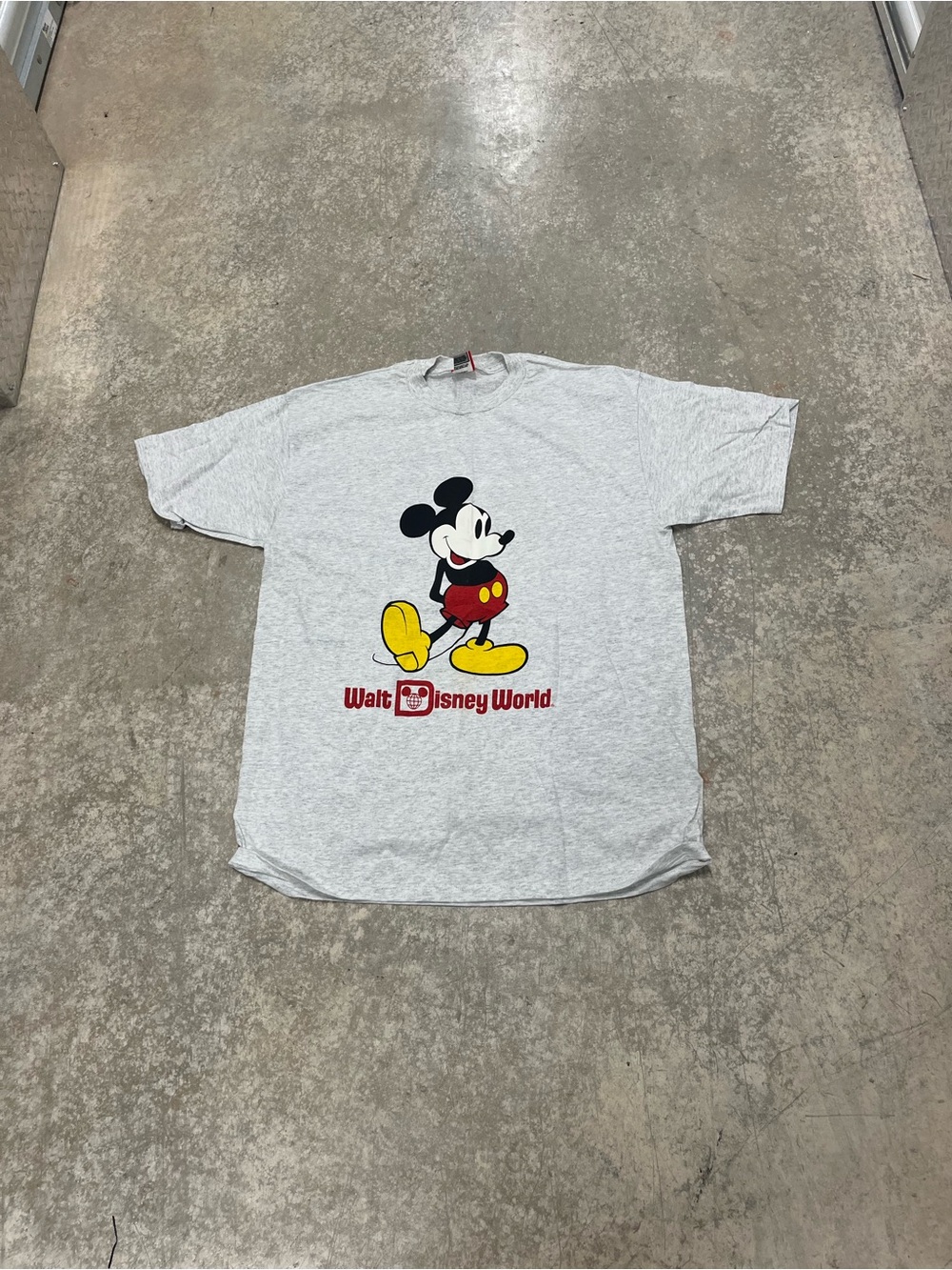 Vintage Disney Gray Mickey Mouse Graphic T-Shirt